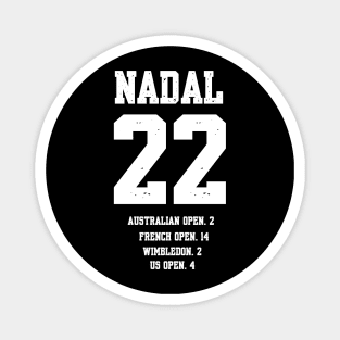 NADAL 22 GRANDSLAM TITLE Magnet